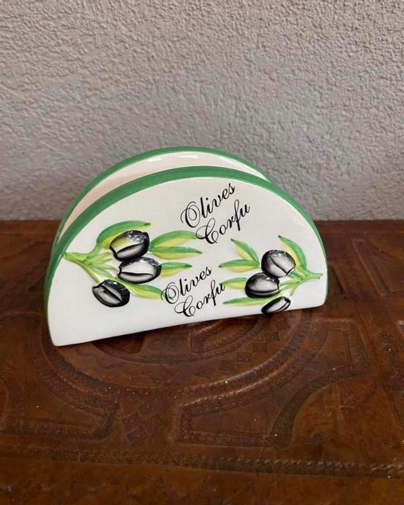 Servettenhouder  Olives Corfu - Nieuwstaat, Ophalen of Verzenden, Nieuw