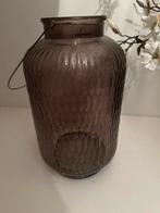 Grijze hoge vaas, Huis en Inrichting, Woonaccessoires | Vazen, Ophalen, Overige kleuren, Minder dan 50 cm, Glas