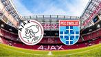 Ajax - Pec Zwolle 2 Kaarten naast elkaar | Vak 416, Tickets en Kaartjes, Losse kaart, Twee personen, September