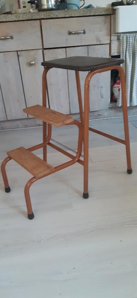 Heel gaaf vintage Brabantia trapje cq krukje, Huis en Inrichting, Krukjes, Zo goed als nieuw, Ophalen
