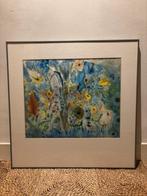 Aquarel Schilderij - Abstract Bloemstuk, Ophalen