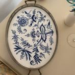 Vintage Dienblad met Blauw Bloemmotief, Ophalen