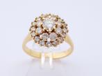 Prachtige 18 karaat Gouden Entourage Ring Damesring., Verzenden, Nieuw, 17 tot 18, Dame