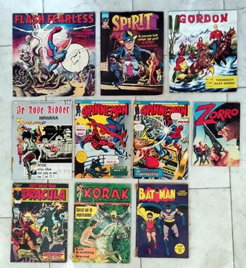 10x Vintage (Super)helden stripboeken beschikbaar voor biedingen