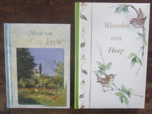 Woorden van Hoop/Bron van licht en leven-2 geschenkboekjes, Boeken, Godsdienst en Theologie, Zo goed als nieuw, Christendom | Protestants