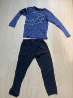 mooie blauwe pyjama met vleermuizen maat 134-140, Nacht- of Onderkleding, Ophalen of Verzenden, Zo goed als nieuw, Hema