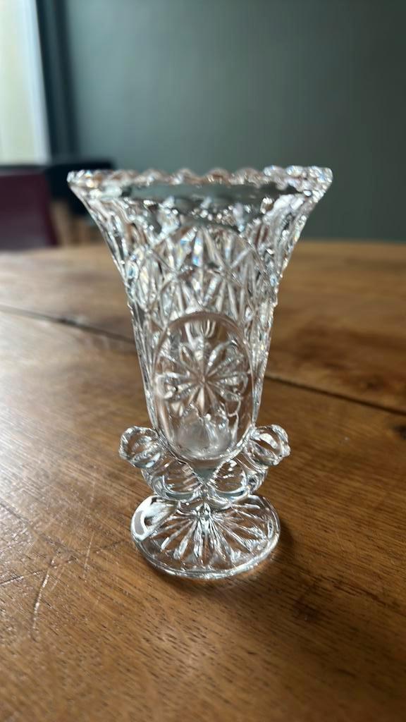 Hofbauer Byrdes Kristal Vaas Loodkristal Vogels, Antiek en Kunst, Antiek | Vazen, Ophalen of Verzenden