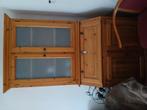Grenen secretaire met vitrinekast erop, Ophalen of Verzenden, Zo goed als nieuw, 25 tot 50 cm, 50 tot 100 cm