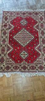 Fraai Marokkaans tapijt, diep roos met wit/beige, Ophalen of Verzenden, Zo goed als nieuw, Rood, Rechthoekig
