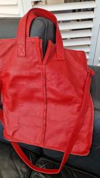 italiaans  rode leren crossbody  handtas, Rood, Nieuw, Minder dan 35 cm, Minder dan 20 cm