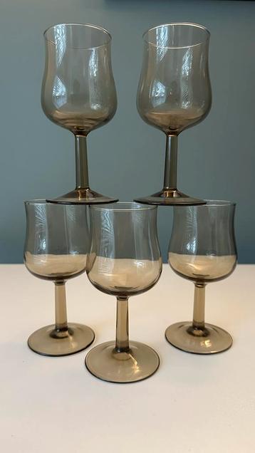 Arcoroc Rookglas Wijnglazen - 5 stuks beschikbaar voor biedingen