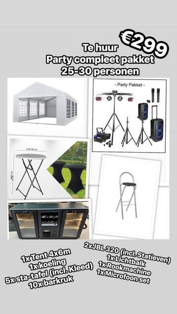 Party compleet pakket beschikbaar voor biedingen