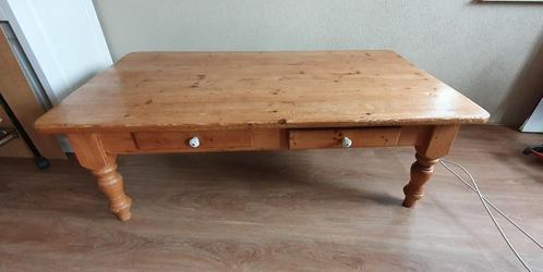 Oud grenen landelijke salon tafel. Deze week €27,50, Antiek en Kunst, Antiek | Meubels | Kasten, Ophalen of Verzenden