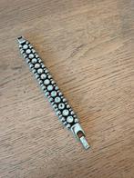 Josh armband dames 19,5 cm zilver kleur, Met kristal, Staal, Ophalen of Verzenden, Zo goed als nieuw