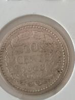 10 cent dubbeltje 1919 Wilhelmina, Postzegels en Munten, Munten | Nederland, Zilver, Ophalen of Verzenden, 10 cent, Koningin Wilhelmina
