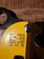 Metalen Hijsklem platenklem - 1500 kg WLL nieuw!, Ophalen of Verzenden