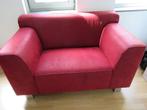 Houten salontafel met suede loveseat, Huis en Inrichting, Tafels | Salontafels, Ophalen, Gebruikt, Teakhout, Modern