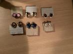 Zes paar clip oorbellen diverse kleuren en soorten oud, Ophalen, Nieuw, Overige kleuren, Overige materialen