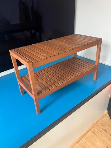 Houten Schoenenkast/Badkamer Bankje beschikbaar voor biedingen