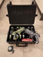 Lasergame set met 8 guns, 2 targets in luxe koffer, Ophalen, Gebruikt