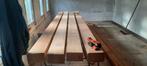 4 hele grote houten balken ruw ongeschaafd, Ophalen, Balk, Vuren, 50 mm of meer