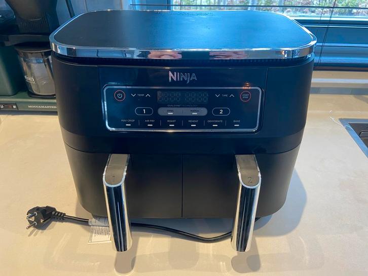 Ninja Foodi AF300EU Dubbele Airfryer XXL, Witgoed en Apparatuur, Airfryers, Gebruikt, Airfryer XXL, 1500 gram of meer, Ophalen