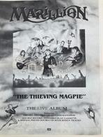 Paginagrote A3 advertentie MARILLION Thieving release, Ophalen of Verzenden