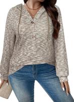 Trui Lena Kaki (44-52), Ophalen of Verzenden, Nieuw, Beige, Trui of Vest