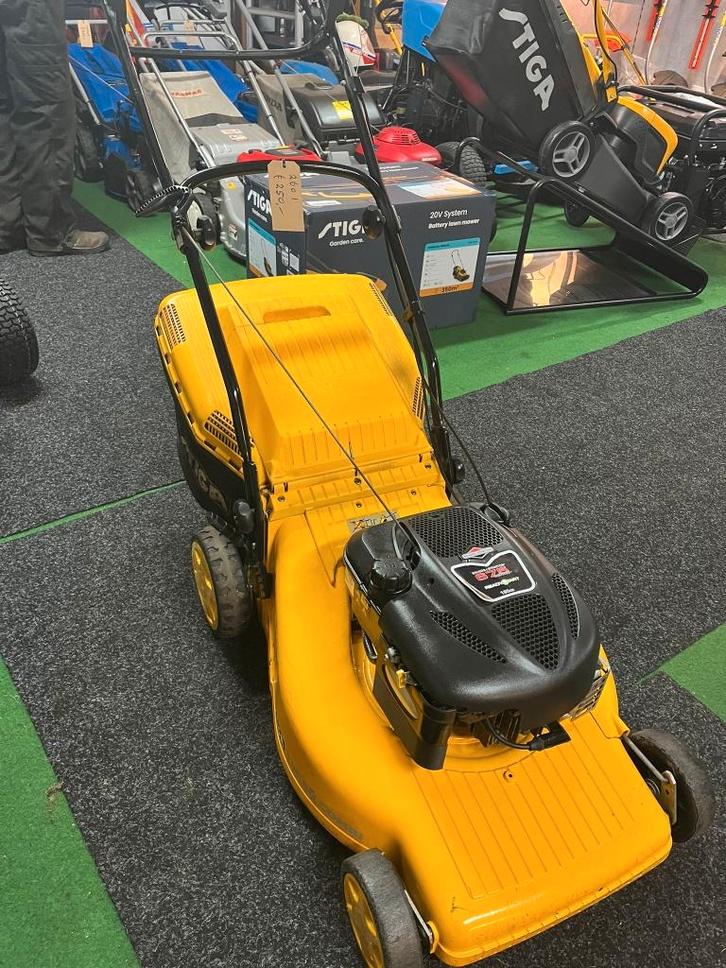 Stiga turbo combi loopmaaier, Tuin en Terras, Grasmaaiers, Gebruikt, Benzine-grasmaaier, 50 cm of meer, Cirkelmaaier, Opvangzak