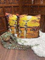 SALE! Sierkussens 40x40cm (afrika look), Huis en Inrichting, Woonaccessoires | Kussens, ., Wit, Vierkant, Nieuw