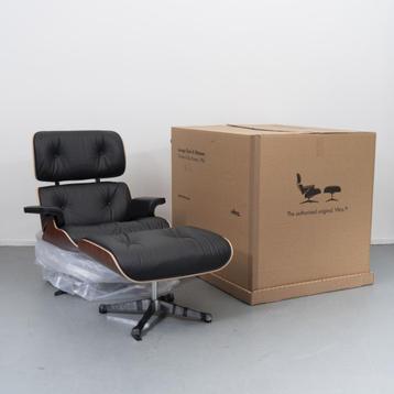 2 Vitra Eames Lounge Chair XL Palisander + Ottoman Nieuw beschikbaar voor biedingen