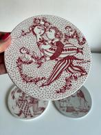 3 Vintage Deens Björn Wiinblad Wandbord Lovers Maanden 60s, Antiek en Kunst, Antiek | Wandborden en Tegels, Ophalen of Verzenden