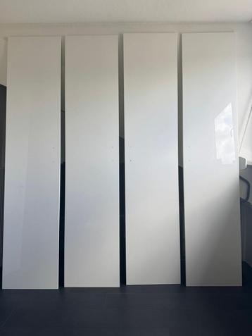 4x IKEA FARDAL kastdeur voor PAX kast - wit hoogglans 229cm beschikbaar voor biedingen