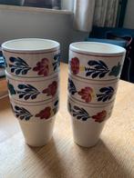 6 boerenbont melk bekers jumbo, nieuw, Huis en Inrichting, Keuken | Servies, Overige typen, Ophalen of Verzenden, Zo goed als nieuw