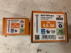 Diverse heco rvs schroeven 4,5x 50 mm 3,5x 40, Doe-het-zelf en Verbouw, IJzerwaren en Bevestigingsmiddelen, Ophalen of Verzenden