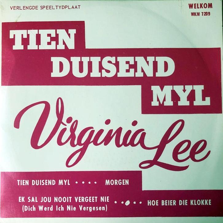 1969       Virginia Lee             Tien Duisend Myl EP     , Cd's en Dvd's, Vinyl Singles, Zo goed als nieuw, EP, Wereldmuziek