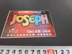 sticker Essen Colosseum  JOSEPH Andrew LLoyd Webber's Musica, Verzamelen, Ophalen, Zo goed als nieuw, Bedrijf of Vereniging