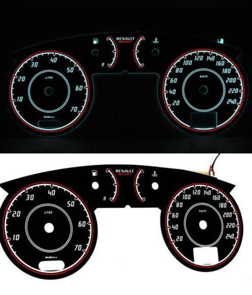 Renault Megane phase 2 - Indiglo Tellerplaten, Auto diversen, Tuning en Styling, Ophalen of Verzenden