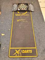 Dartbord met kast en MvG mat, Ophalen, Gebruikt, Dartbord
