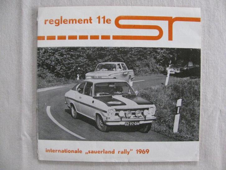 Sauerland rally rallye DAC 1969, Verzamelen, Automerken, Motoren en Formule 1, Gebruikt, Auto's, Ophalen of Verzenden