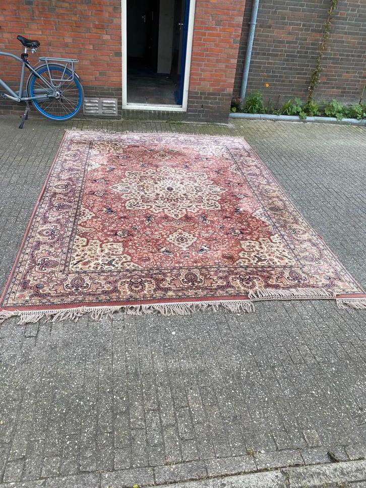 Groot aniek perzisch oosters kleed, Huis en Inrichting, Stoffering | Tapijten en Kleden, Gebruikt, 200 cm of meer, 200 cm of meer