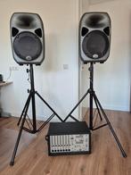Complete PA Set: Speakers, Statieven, Mengpaneel, Ophalen, Minder dan 500 watt