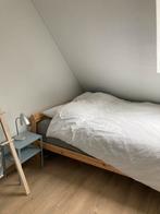 IKEA twijfelaar met matras, Huis en Inrichting, Slaapkamer | Bedden, Bruin, 140 cm, Zo goed als nieuw, Hout