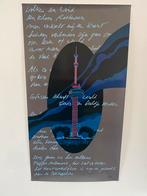 Handgesigneerd Tony Burgering Rotterdam Euromast gedicht, Antiek en Kunst, Kunst | Litho's en Zeefdrukken, Ophalen of Verzenden