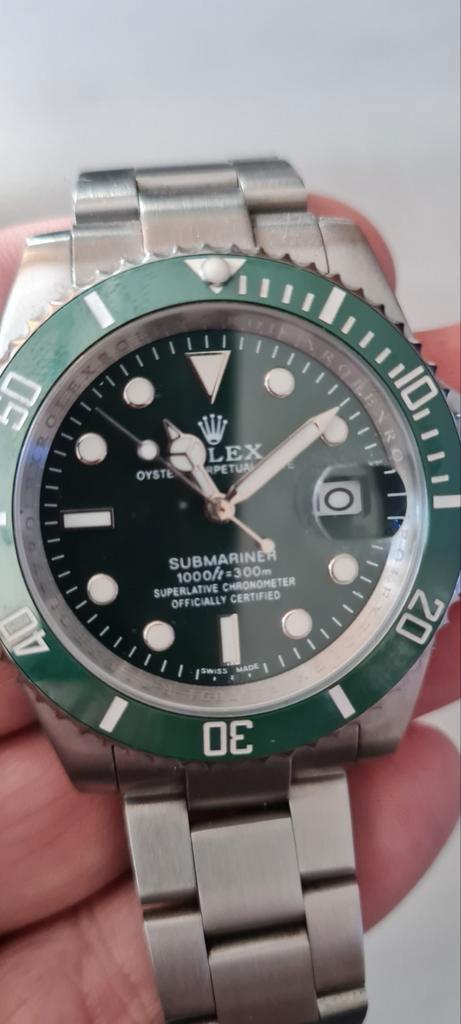 rolex submariner hulk 40mm kast waterdicht automaat, Sieraden, Tassen en Uiterlijk, Horloges | Heren, Zo goed als nieuw, Polshorloge