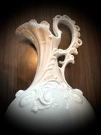 Brocante Prachtige Antieke vaas vintage wit porselein kan, Ophalen of Verzenden