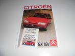 brochure Citroen BX 16v  1988, Ophalen of Verzenden, Nieuw, Citroën