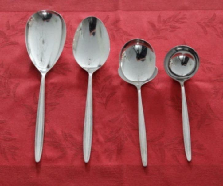 Gero 100 verzilverd, model 250 Perle Royal, 91 bestekdelen;, Antiek en Kunst, Antiek | Bestek, Ophalen of Verzenden