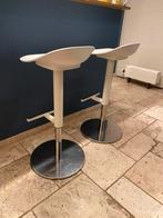 Barkruk 2x IKEA JANINGE wit, Huis en Inrichting, Barkrukken, Ophalen, 60 tot 90 cm, Zo goed als nieuw, In hoogte verstelbaar