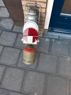 antieke duitse spoorlamp met gaskruik en originele brander, Antiek en Kunst, Ophalen